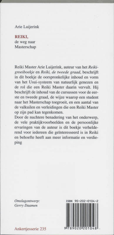 Reiki, de weg naar masterschap / Ankertjes / 235 achterkant