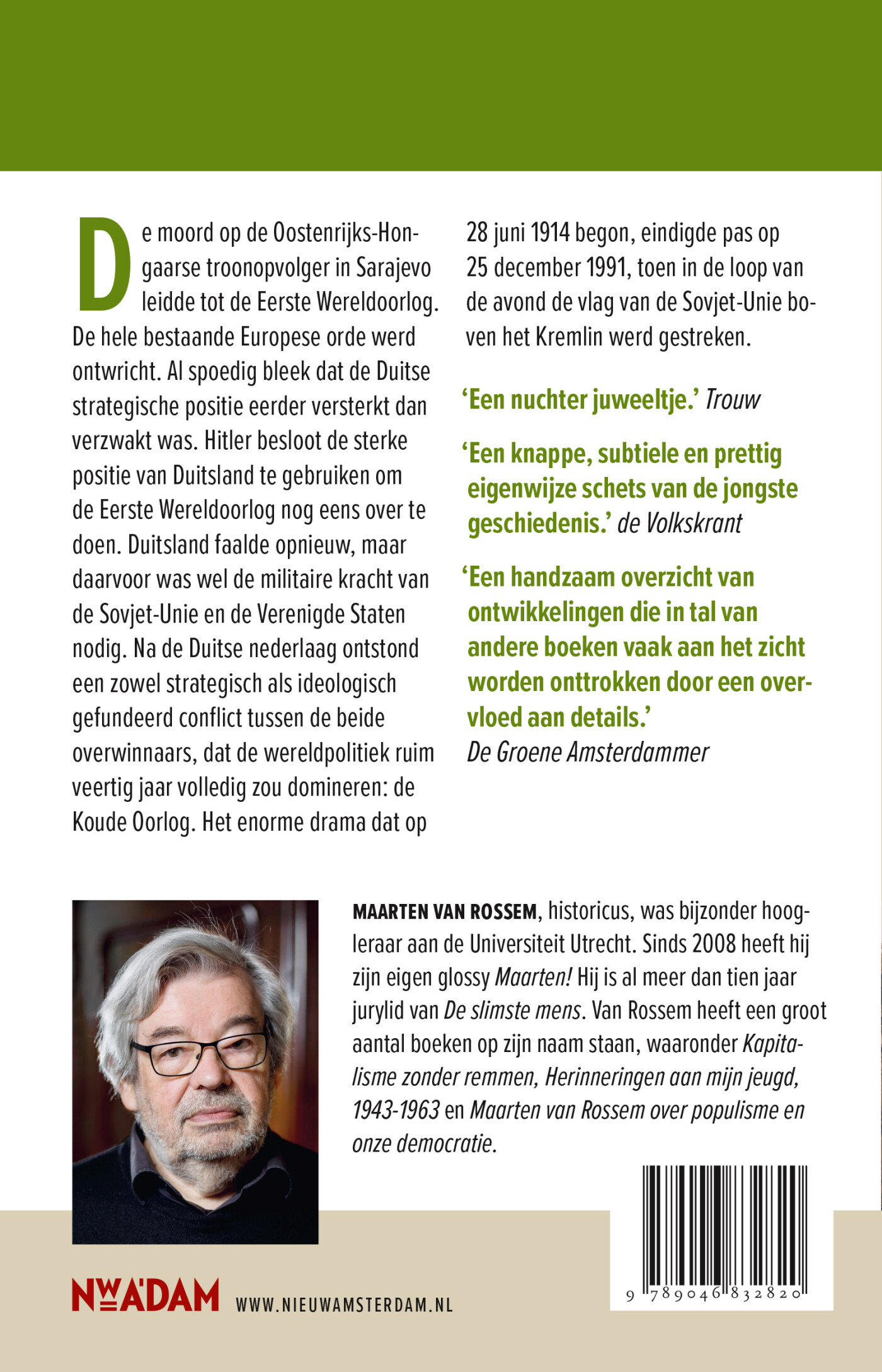 Drie oorlogen achterkant
