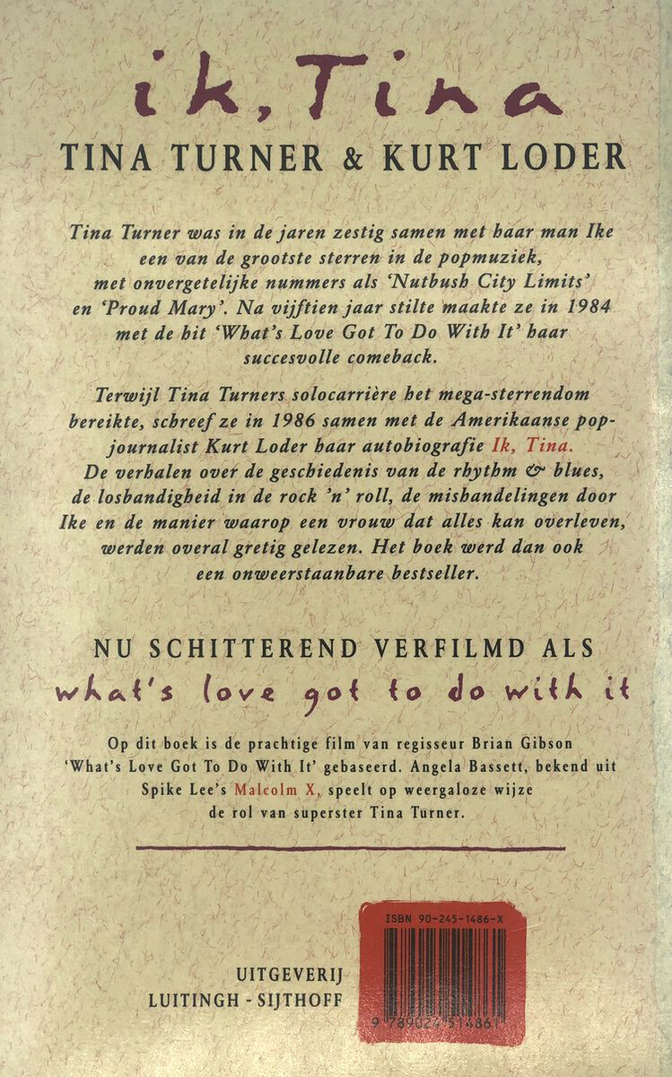 Ik, Tina achterkant