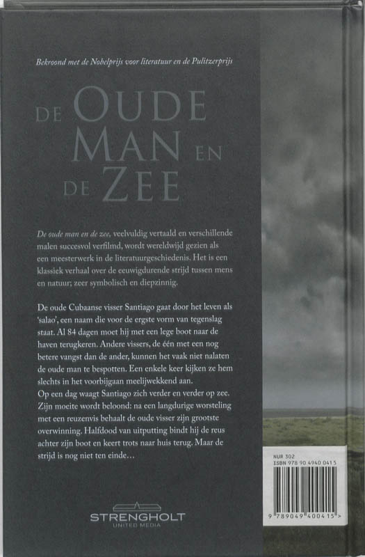 De oude man en de zee achterkant