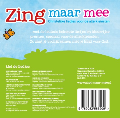 Zing maar mee achterkant