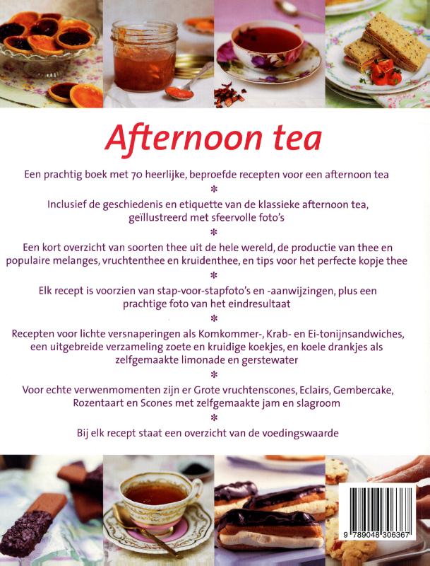 Afternoon tea Afternoon tea achterkant