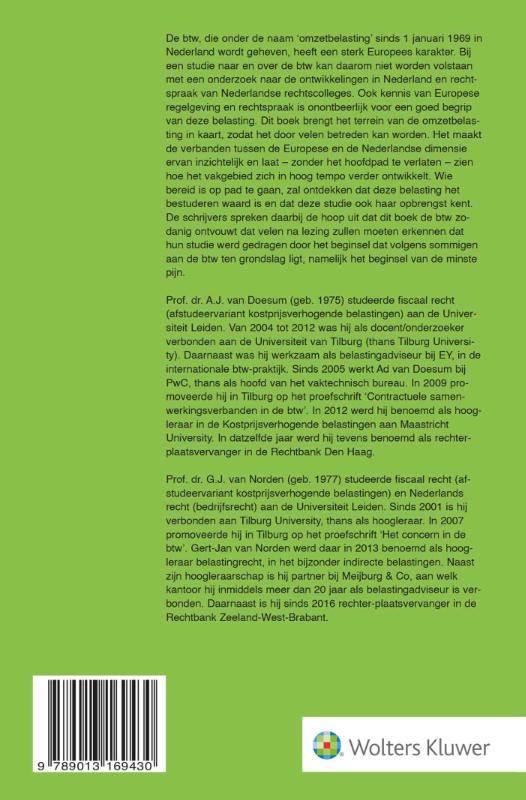 Omzetbelasting achterkant