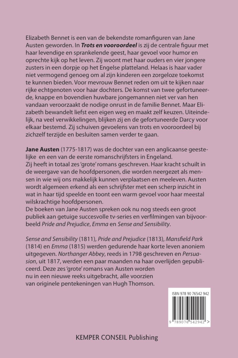 Trots en vooroordeel achterkant