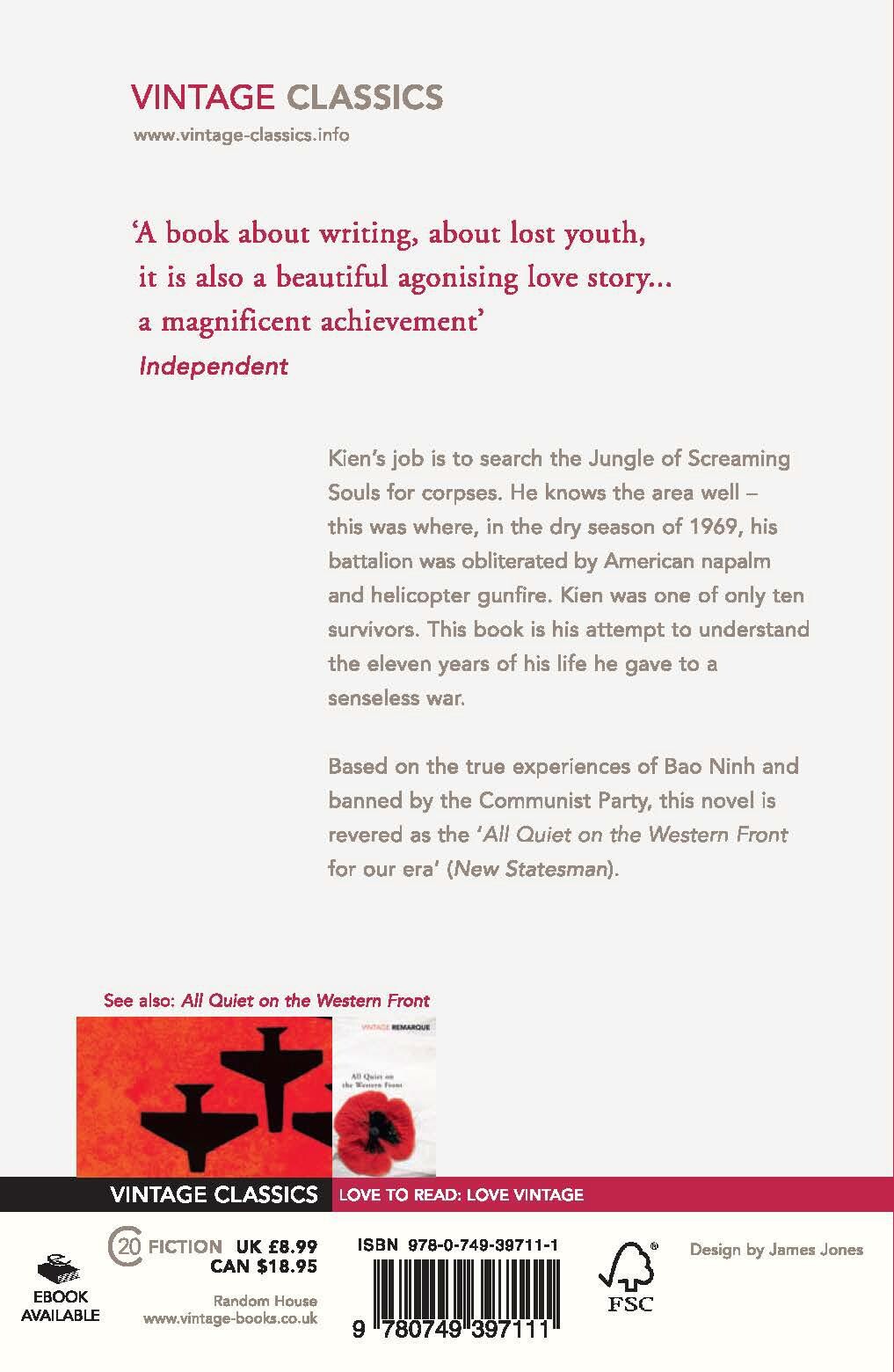 The Sorrow of War achterkant