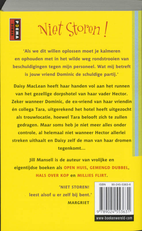 Niet storen! Niet storen! achterkant