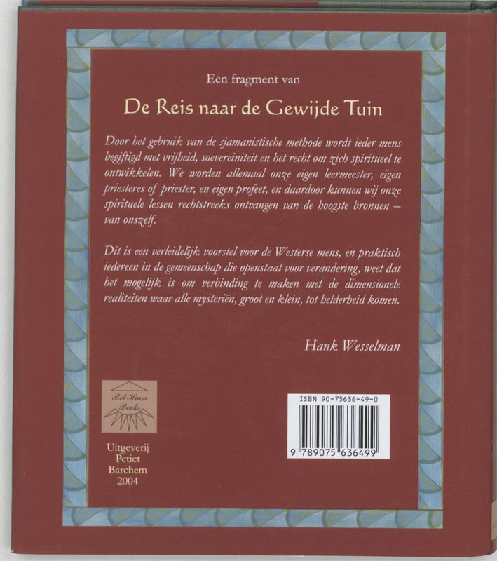 De reis naar de Gewijde Tuin achterkant