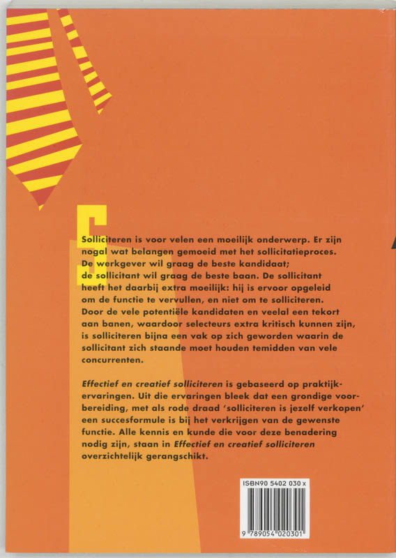 Effectief en creatief solliciteren achterkant