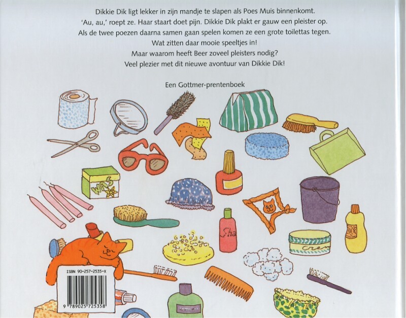 Dikkie Dik / Gottmer-prentenboek achterkant