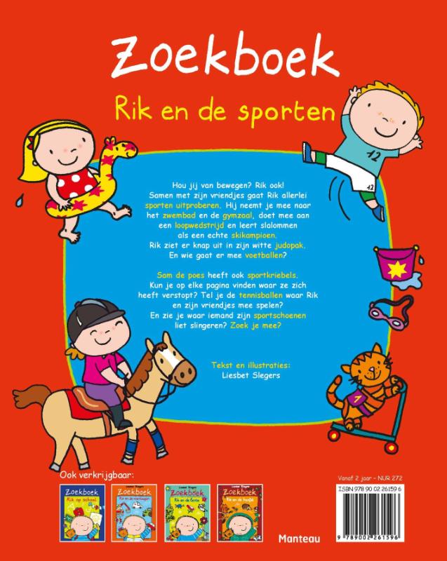 Zoekboek Rik en de sporten / Rik achterkant