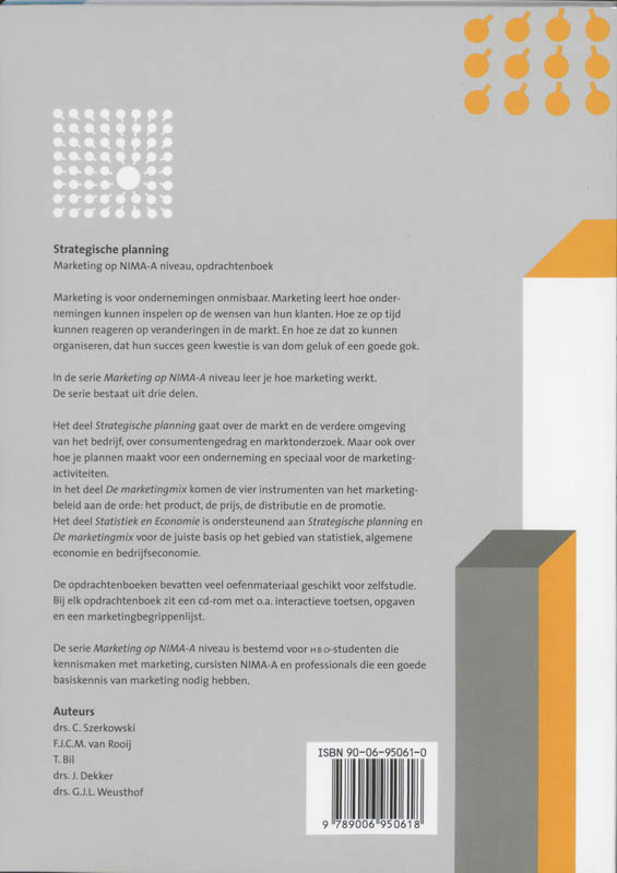 Strategische Planning / Opdrachtenboek + Cd-Rom achterkant