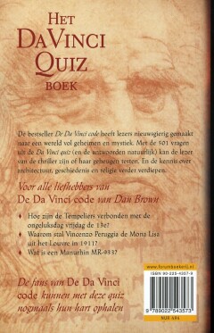 Het Da Vinci quizboek achterkant