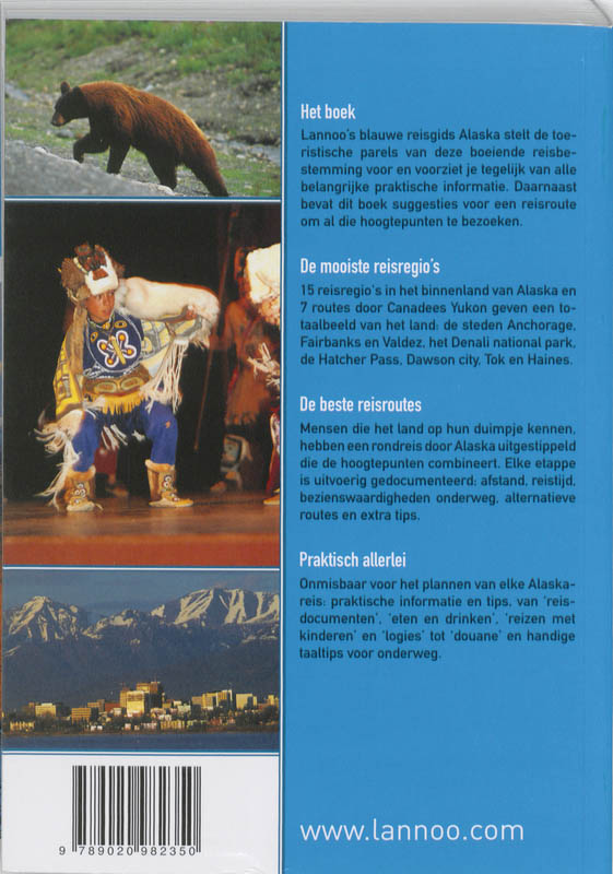 Alaska en Canadees Yukon / Lannoo's Blauwe reisgids achterkant