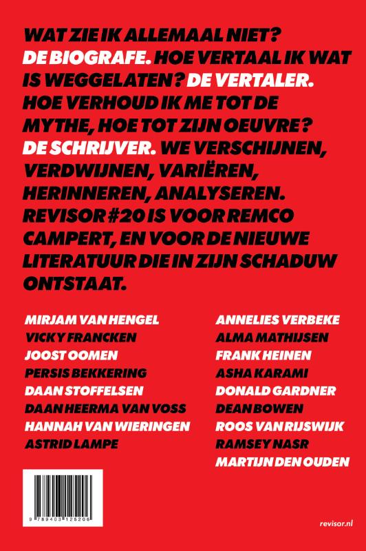 Revisor 20 achterkant