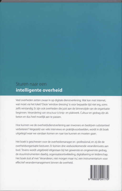 Sturen naar een intelligente overheid achterkant