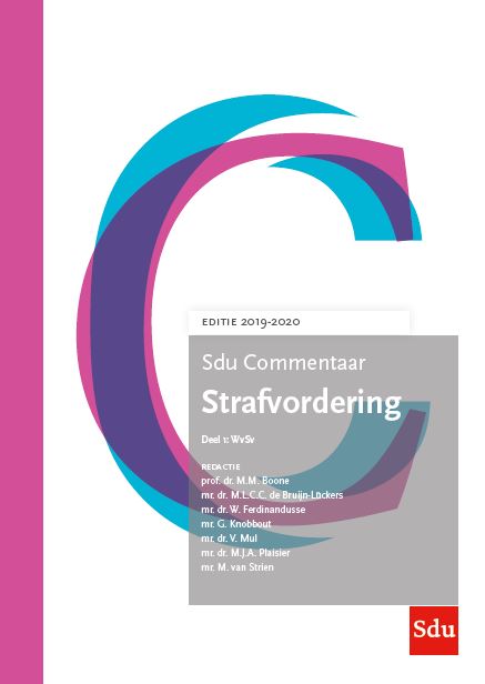 Sdu Commentaar Strafvordering. Editie 2019-2020 (set 2 ex.) / SDU Commentaar