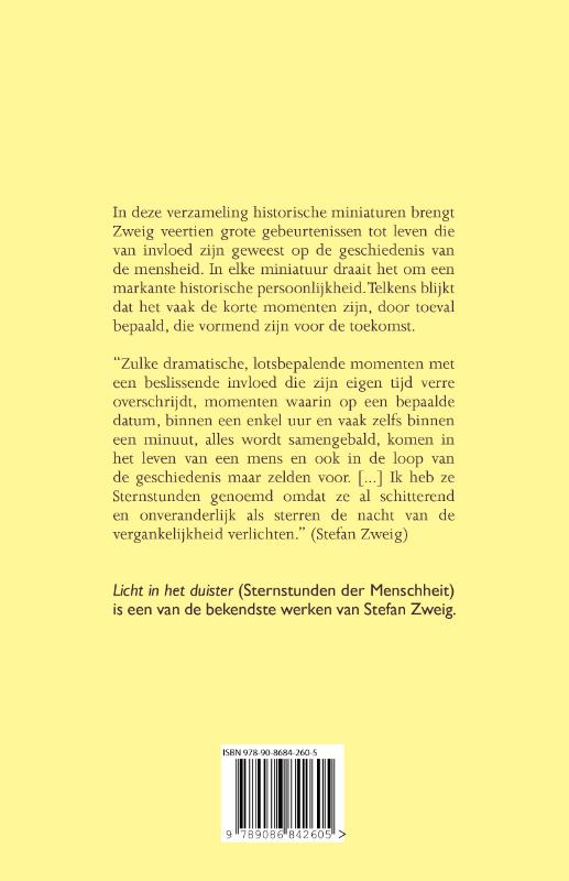 Licht in het duister achterkant