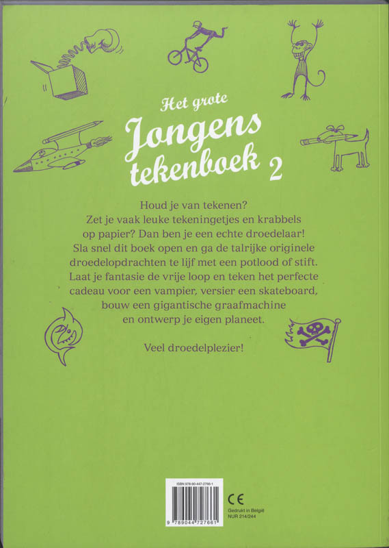 Het grote jongens tekenboek 2 achterkant