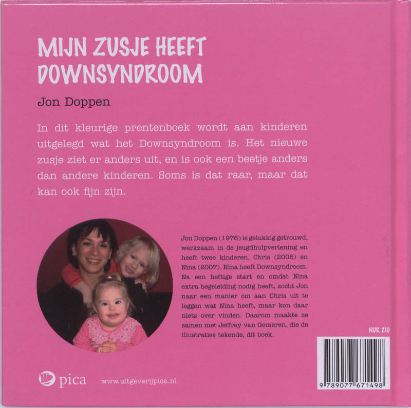 Mijn zusje heeft Downsyndroom achterkant