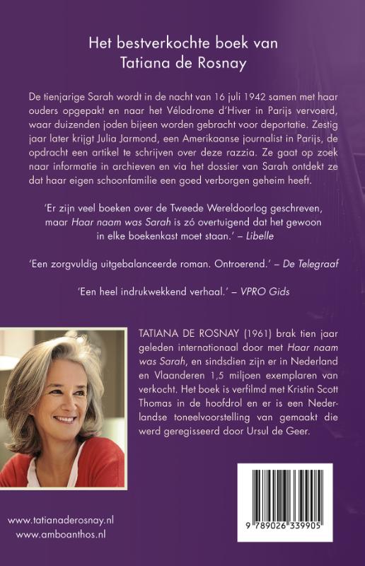 Haar naam was Sarah Haar naam was Sarah achterkant