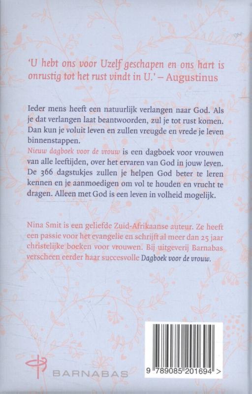 Nieuw dagboek voor de vrouw achterkant