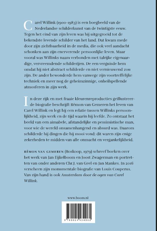 Biografie Carel Willink achterkant