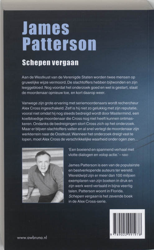 Schepen vergaan / Alex Cross / 7 Schepen vergaan / Alex Cross / 7 achterkant