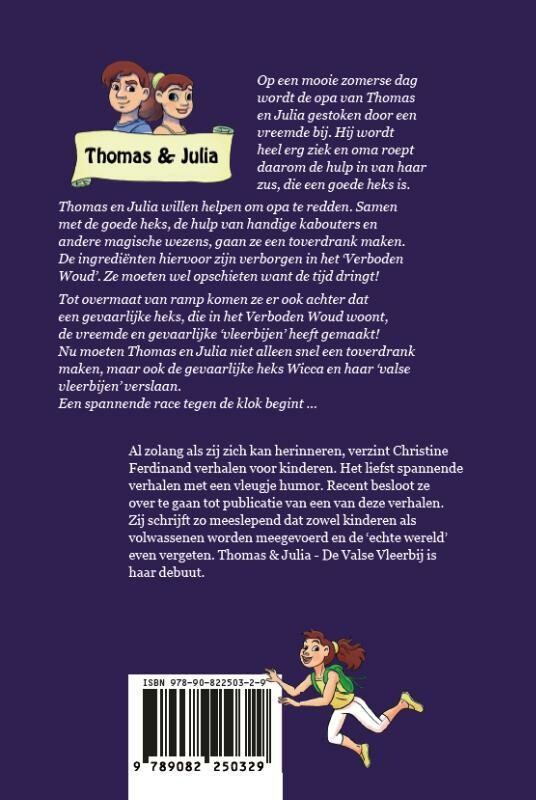 De valse vleerbij / Thomas en Julia / 1 achterkant