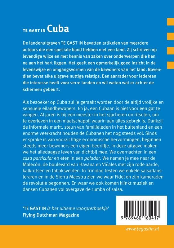 Te gast in Cuba / Te gast in... achterkant