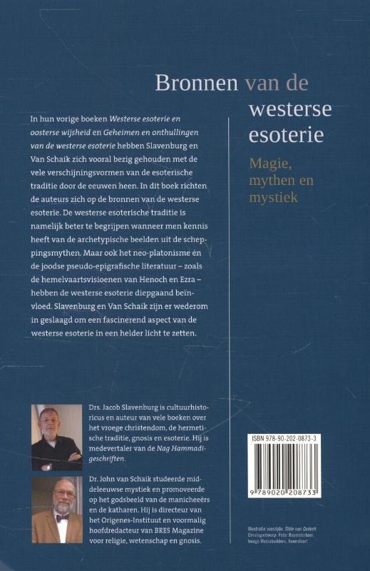 Bronnen van de westerse esoterie achterkant