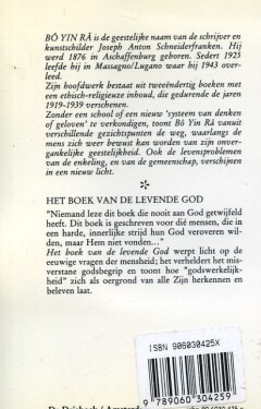 BOEK VAN DE LEVENDE GOD achterkant