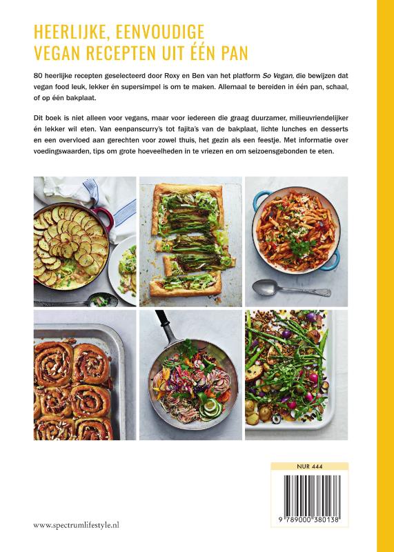 Vegan in één pan Vegan in één pan achterkant