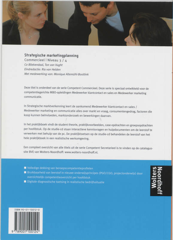 Competent Commercieel Strategische marketingplanning niveau 3-4 achterkant