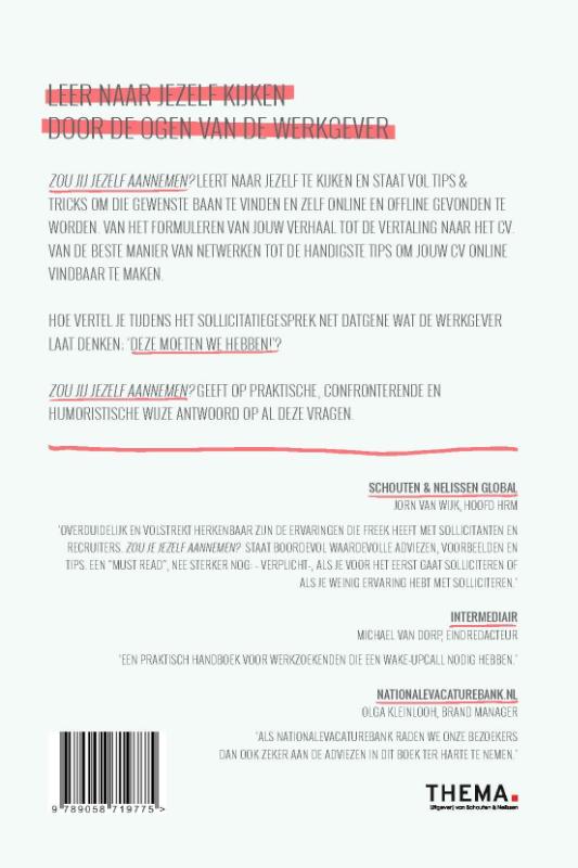Zou jij jezelf aannemen? Zou jij jezelf aannemen? achterkant