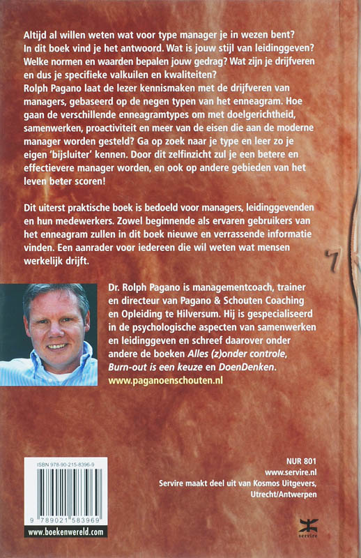 Het enneagram voor managers achterkant
