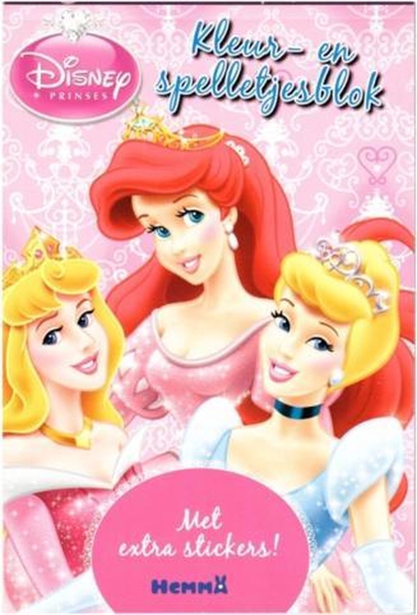 Disney Princess kleur- en spelletjesblok