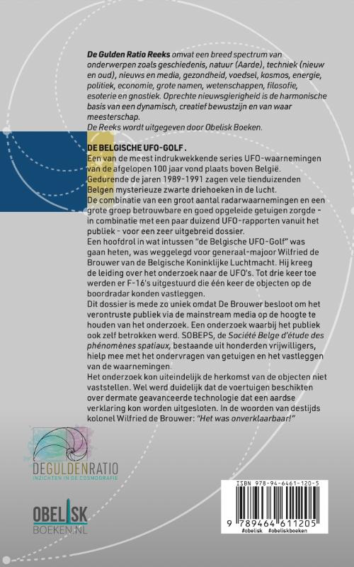 De Belgische UFO Golf / Gulden Ratio Reeks / 4 achterkant