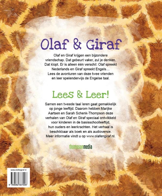 Olaf & Giraf 1 -   Olaf & Giraf in Londen achterkant