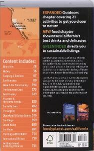 California 5E Lonely Planet achterkant