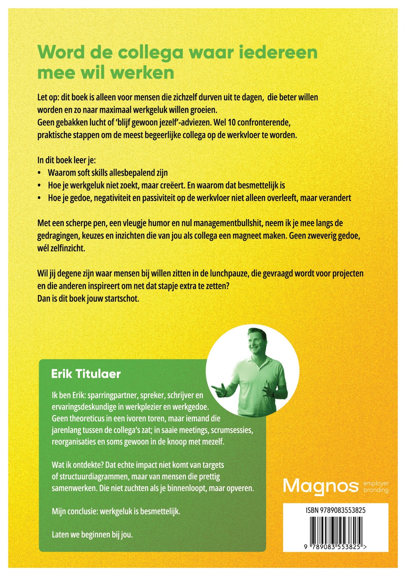 Minder macht voor de miljardair! achterkant