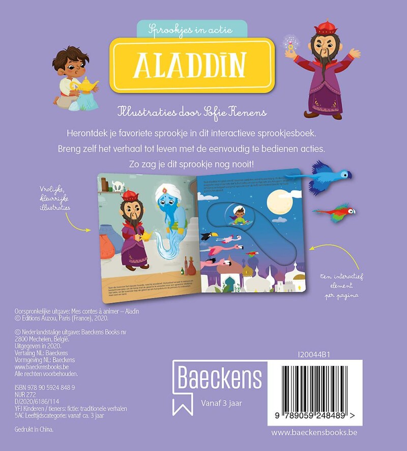 Aladdin / Sprookjes in actie achterkant