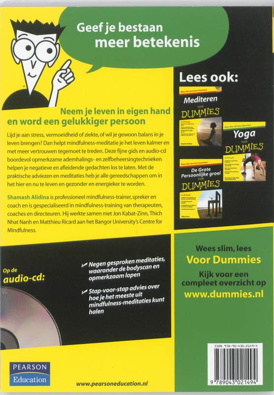 Mindfulness voor Dummies / Voor Dummies achterkant