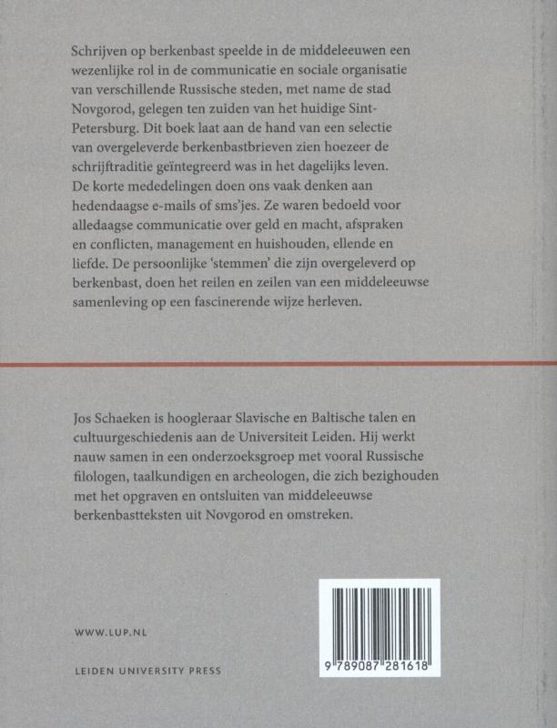 Stemmen op berkenbast achterkant