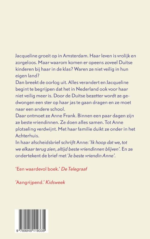 'Je beste vriendin Anne' achterkant