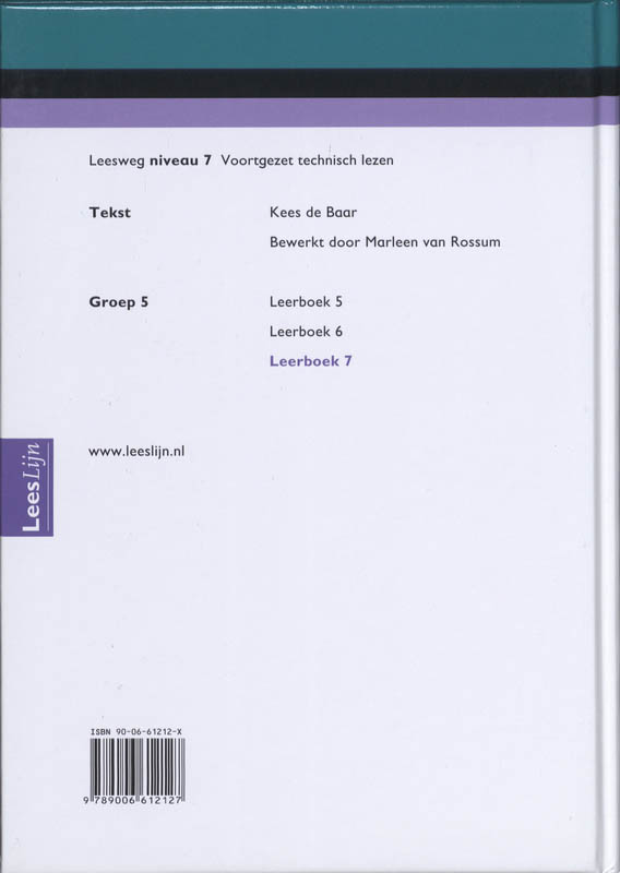 Leesweg / 7 / Leerboek / Leeslijn achterkant