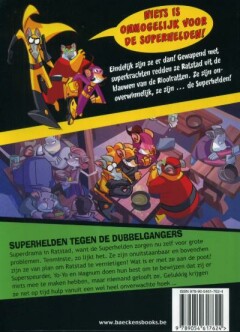 Superhelden tegen de dubbelgangers / Superhelden / 4 achterkant