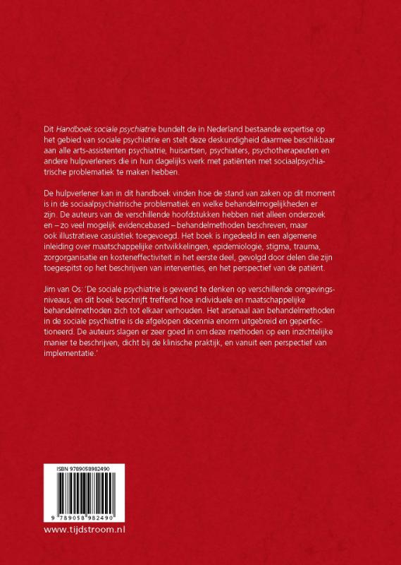 Handboek sociale psychiatrie achterkant