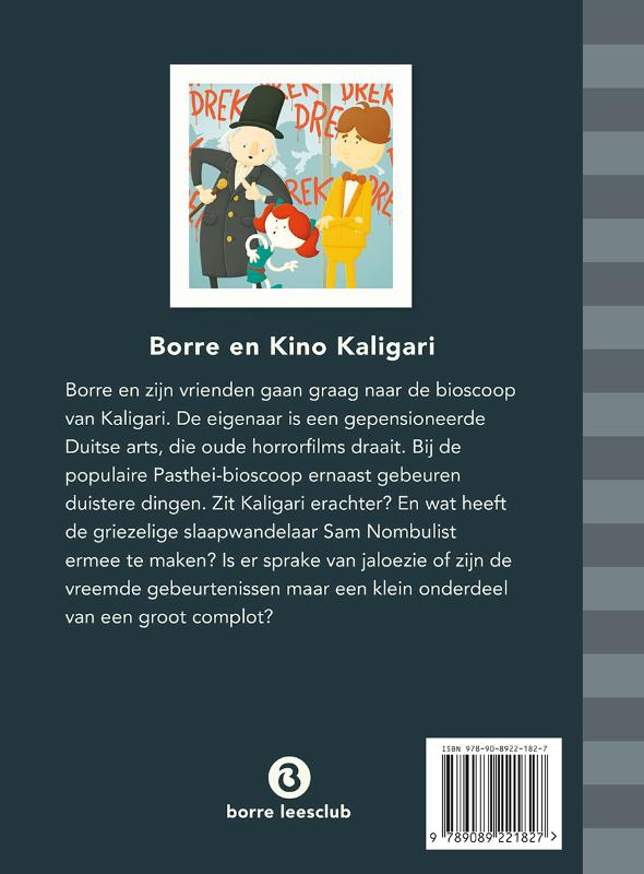 Borre en Kino Kaligari / De Gestreepte Boekjes achterkant