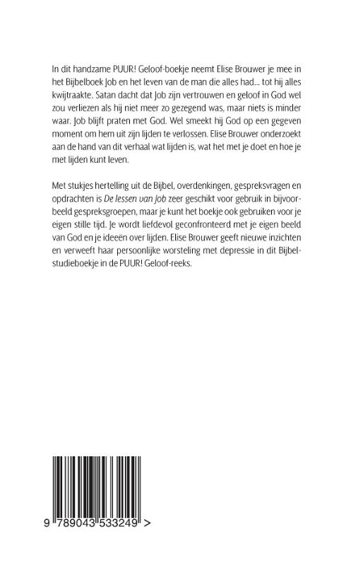 De lessen van Job / PUUR! Geloof / 3 achterkant