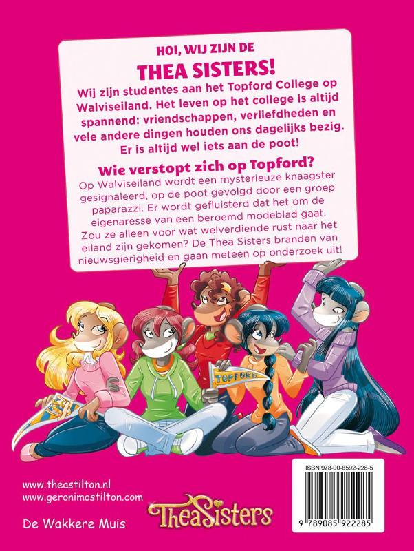 Wie verstopt zich op Topford? / Thea Stilton Wie verstopt zich op Topford? / Thea Stilton achterkant